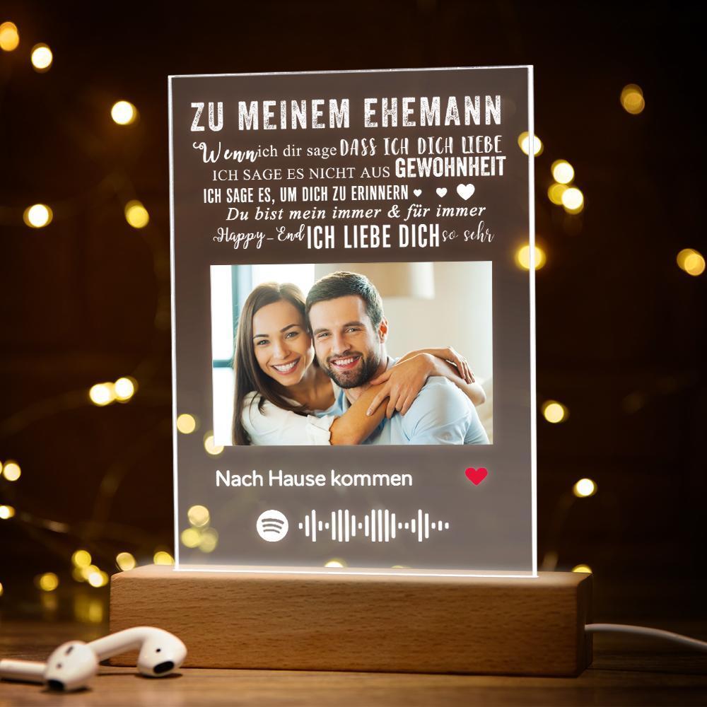 Ma geschneiderte Holz Bilderrahmen LED Nachtlampe Dekor Benutzerdefinierte Jubilum Geschenk Andenken Geschenk für Mama