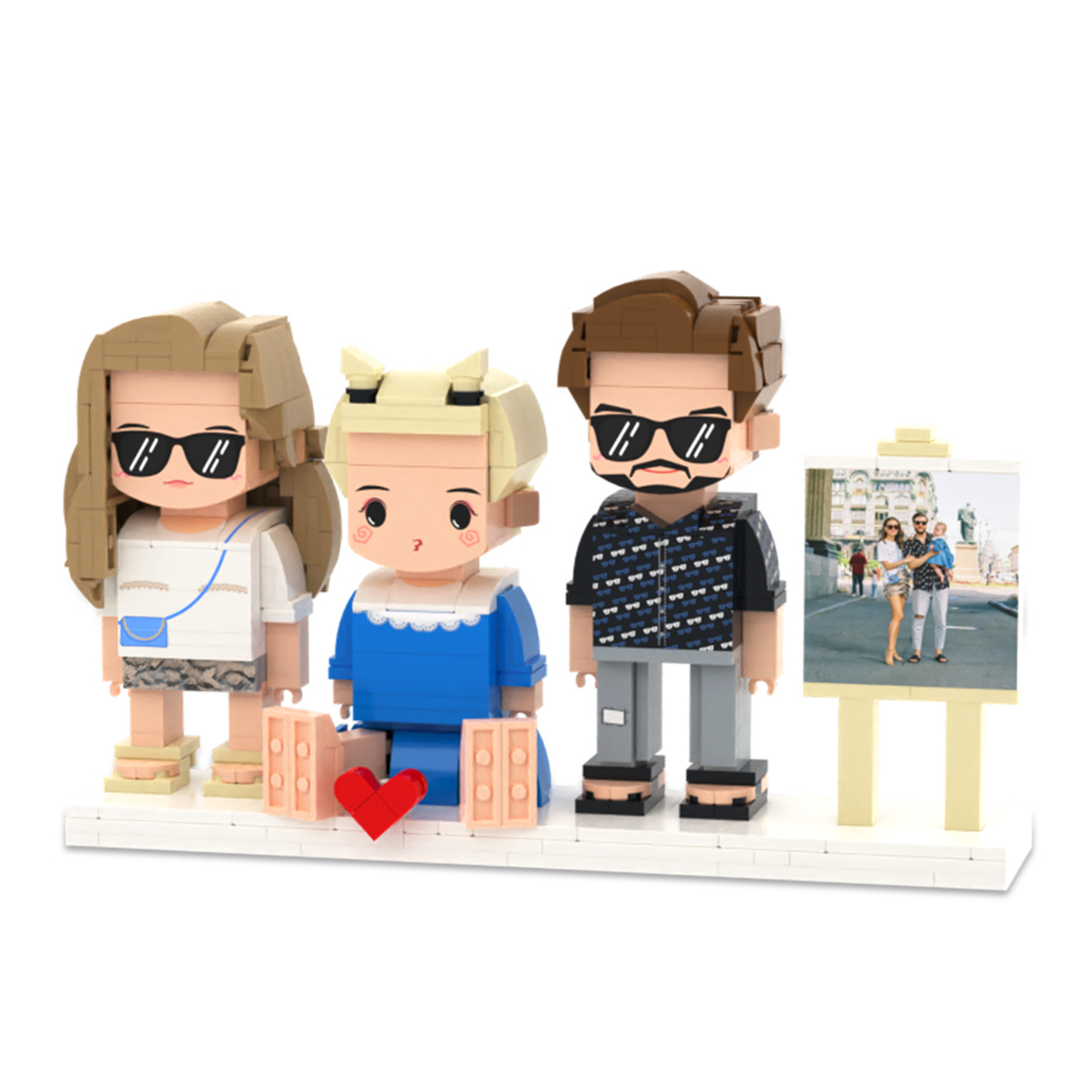 Individuell Gestaltbare Ganzkörper-bausteinfiguren, Personalisierte Sitzende Bausteinfiguren, Universelles Steckspielzeug Aus Kunststoff, Geschenkideen Zu Weihnachten Für Ihre Liebsten - dephotoblanket