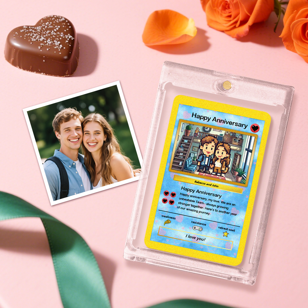 Personalisiertes Kartengeschenk Verwandeln Sie Ihr Foto In Ein Einzigartiges Sammlerstück Zum Jahrestag - dephotoblanket