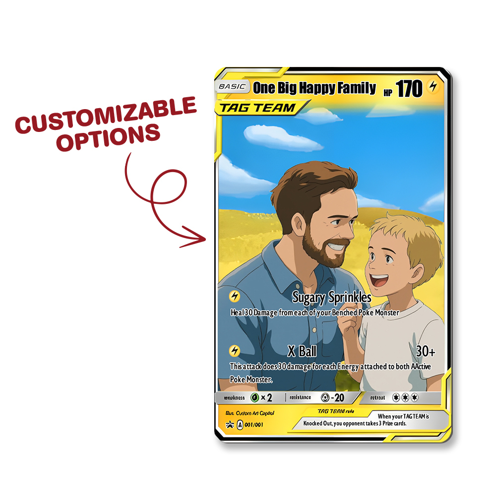 Personalisierte Poke Tag Team Paar Karte Personalisiertes Anime Portrait Gay Paare Geschenk Lustige Cartoon Kunst - dephotoblanket