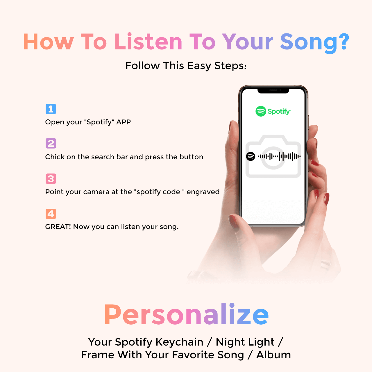 Personalisierte Geschenke Spotify Anhänger Spotify Musik Bild Benutzerdefinierte Spotify Song Code Music Plaque Geschenkideen Geburtstag