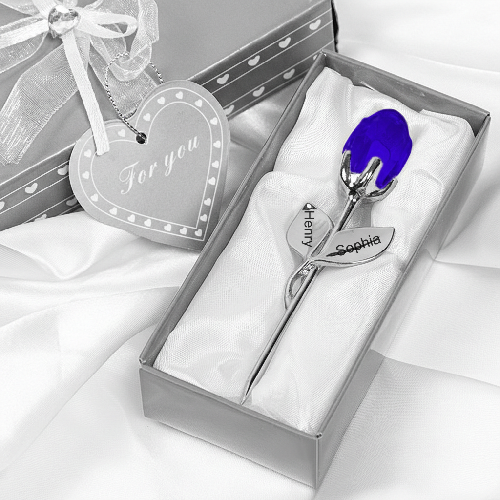 Personalisierte Kristallrosen Mit Geschenkbox – Das Perfekte Geschenk Für Sie, Ob Zur Hochzeit Oder Zum Valentinstag - dephotoblanket