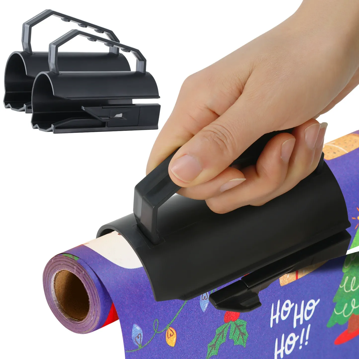 Geschenkpapierschneider Und Klebebandspender, Doppelverwendungs-geschenkpapierschneider Für Den Urlaub, Papierrollenhalterrohr - dephotoblanket