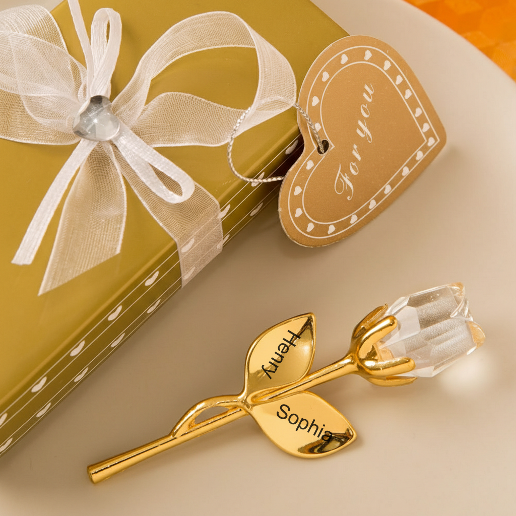 Personalisierte Kristallrosen Mit Geschenkbox – Das Perfekte Geschenk Für Sie, Ob Zur Hochzeit Oder Zum Valentinstag - dephotoblanket