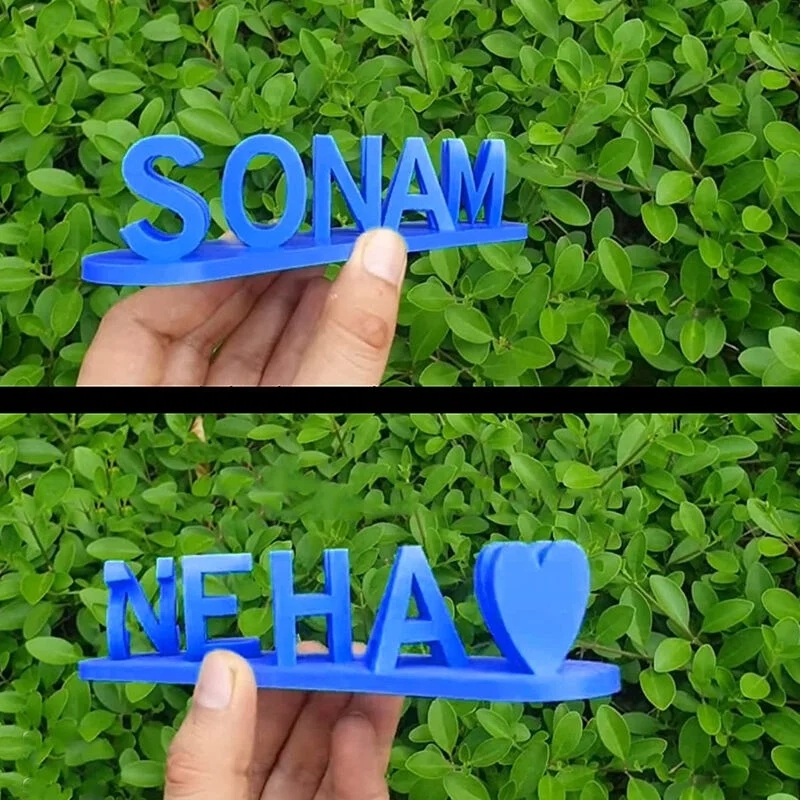 Doppelter Name Illusion Love 3d Gedruckt Als Süße Geschenke - dephotoblanket