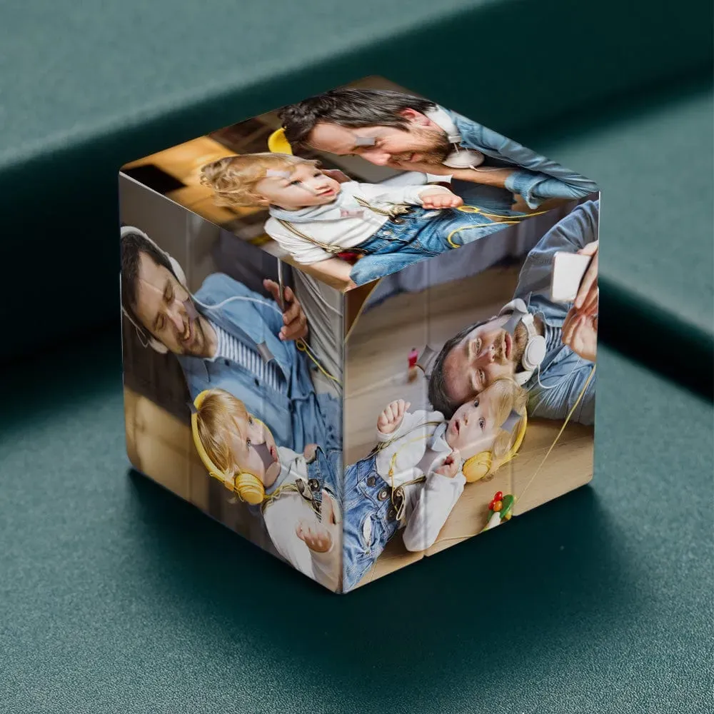 Vatertagsgeschenke, Individuelles Zauberwürfel-geschenk Für Papa - dephotoblanket