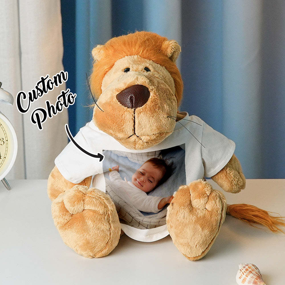 Personalisiertes Tier-plüschtier Zur Geburtsanzeige, Geschenk Für Die Babyparty - dephotoblanket