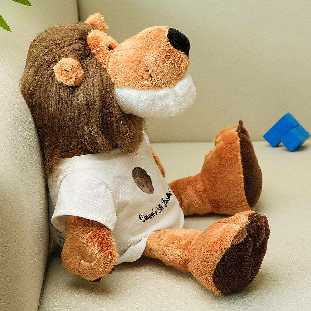 Personalisiertes Tier-plüschtier Zur Geburtsanzeige, Geschenk Für Die Babyparty - dephotoblanket