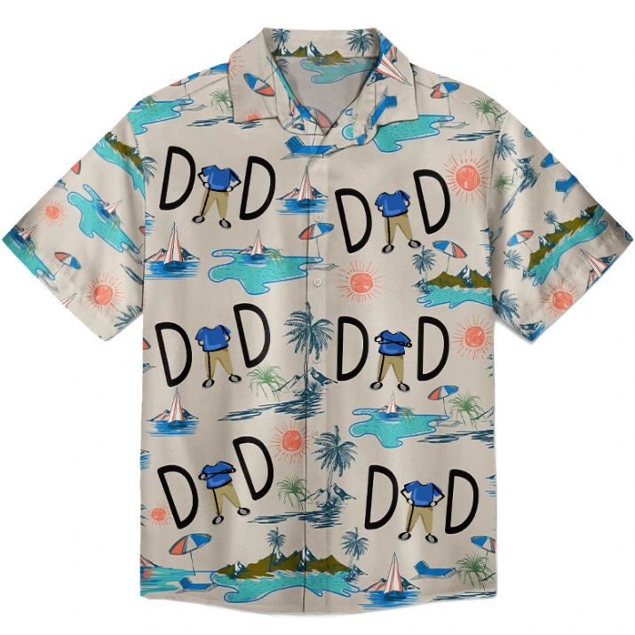 Custom Photo Dad Stance Personalized Custom Hawaiian Shirt, Custom Face Shirts Summer Gifts Anniversary/Birthday/Vacation Gifts
