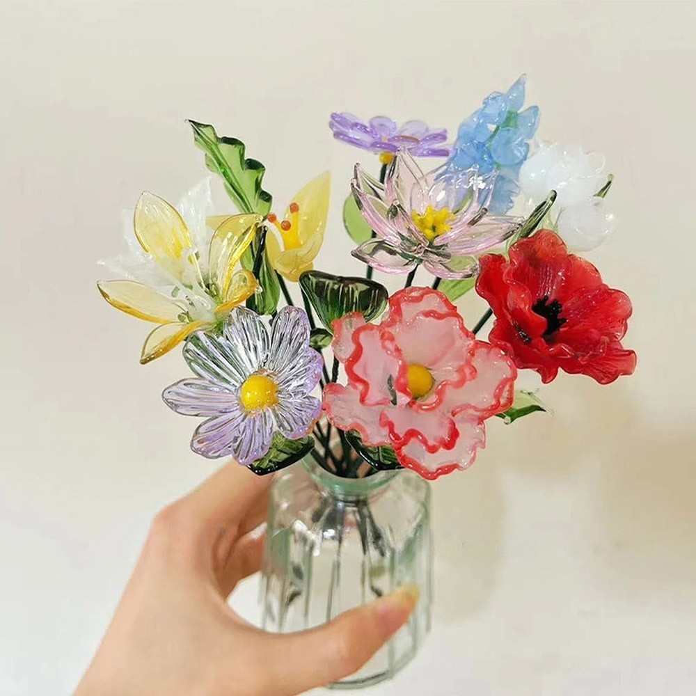 Benutzerdefiniertes Glasblumengeschenk Zum Geburtsmonat Für Mama Und Oma Zum Muttertag