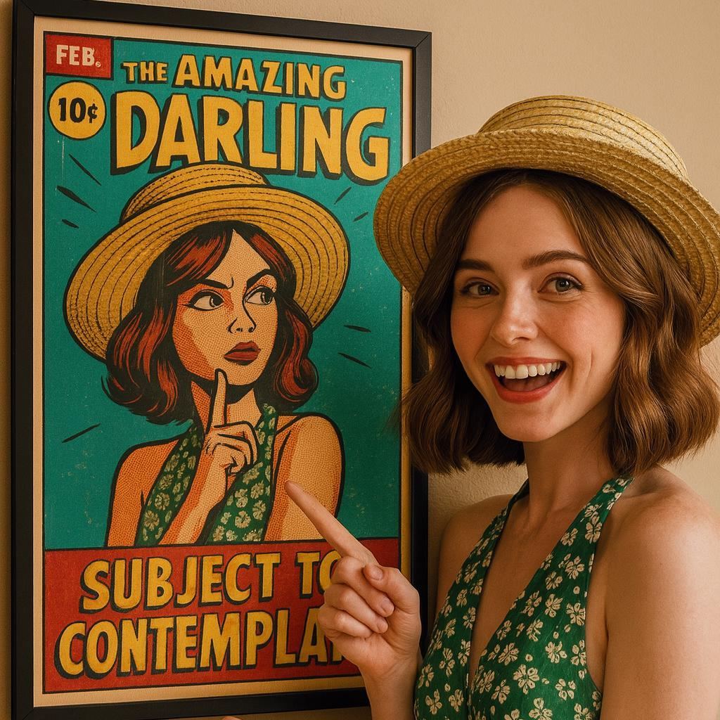 Personalisiertes Retro-comic-cover-portrait Vom Foto, Leinwand-wandkunst | Vintage Retro 8 Hintergrundstile Kunstgeschenk Für Freunde Oder Paare - dephotoblanket