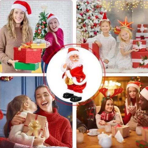 Weihnachtsmannfigur, Weihnachtsdekoration, Lustige Elektronische Dekoration Für Den Urlaub - dephotoblanket