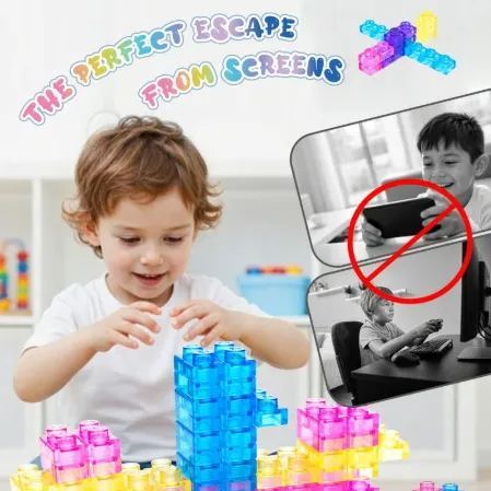 Jell-o Blocks: 40-teiliges Montessori-sinnesbausteinset Aus Weichen Bausteinen - dephotoblanket