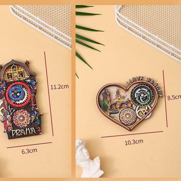 Astronomische Uhr Aus Prag – Kühlschrankmagnet – Reisegeschenk Für Tschechien - dephotoblanket