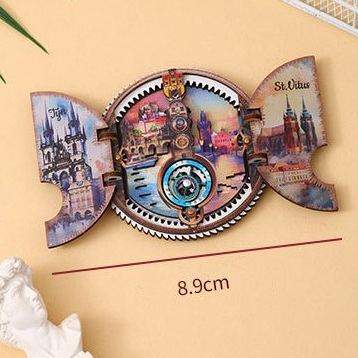 Astronomische Uhr Aus Prag – Kühlschrankmagnet – Reisegeschenk Für Tschechien - dephotoblanket