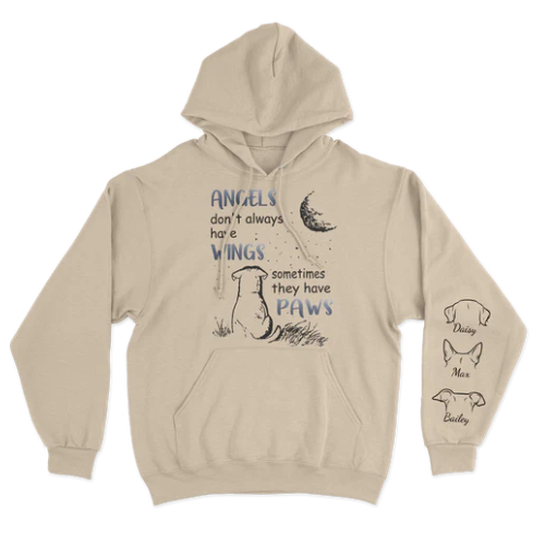 Engelsflügel – Individuelles Hunde-hoodie-geschenk Für Hundeliebhaber