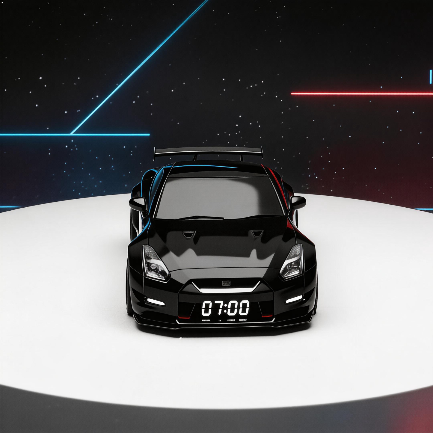 Hypercar-motor-wecker Mit Realistischen Licht- Und Soundeffekten, Sportwagen-dekoration - dephotoblanket