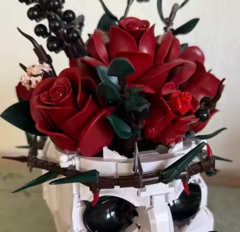Gothic Totenkopf-rosen-bausatz Für Erwachsene
