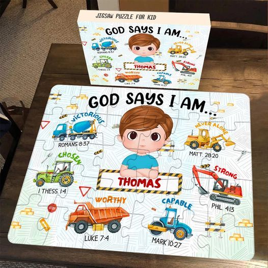 Puzzle Personalisiert - Alles Gute Zum Geburtstag | Geschenk Für Enkelkind – Geschenk Für Kinder – Trendy 2024 Neu 2024 – Personalisiertes Puzzle - dephotoblanket