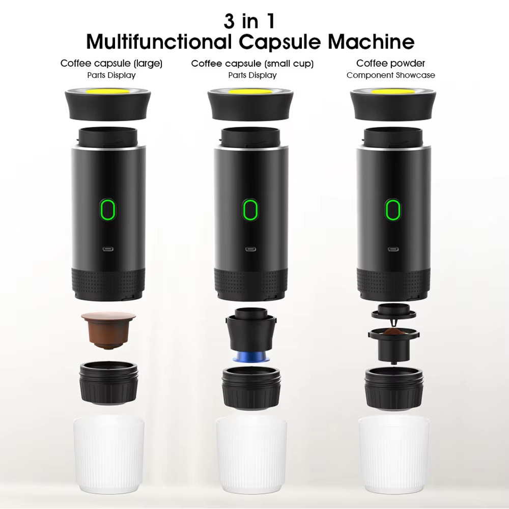 Tragbare Kaffeemaschine, Kompakte Reise-espressomaschine & Outdoor-kaffee-set