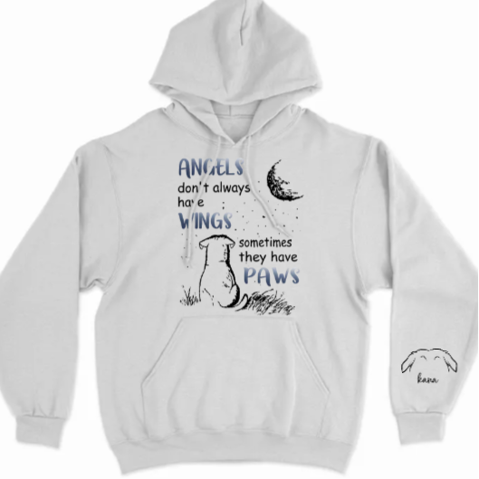 Engelsflügel – Individuelles Hunde-hoodie-geschenk Für Hundeliebhaber