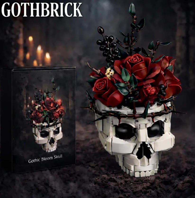 Gothic Totenkopf-rosen-bausatz Für Erwachsene