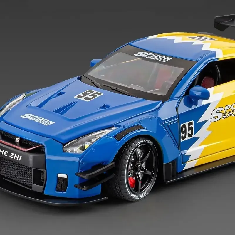 Hypercar-Wecker mit Motorsound, Auspuff-Effekt & LED-Lichtern – Schreibtisch-Geschenk für Autoliebhaber