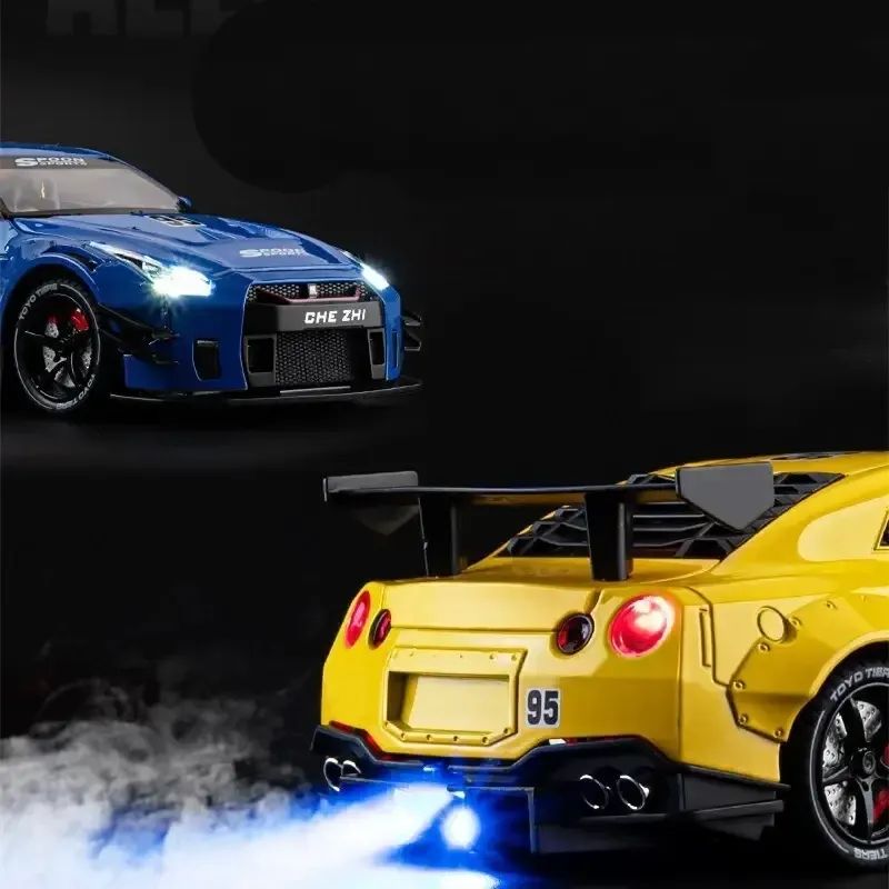 Hypercar-Wecker mit Motorsound, Auspuff-Effekt & LED-Lichtern – Schreibtisch-Geschenk für Autoliebhaber