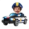 Personalisierte Foto-wasserflasche Für Kinder – Personalisierte Geschenke Zum Schulanfang Für Kinder – Feuerwehrauto-spaß Voraus - dephotoblanket