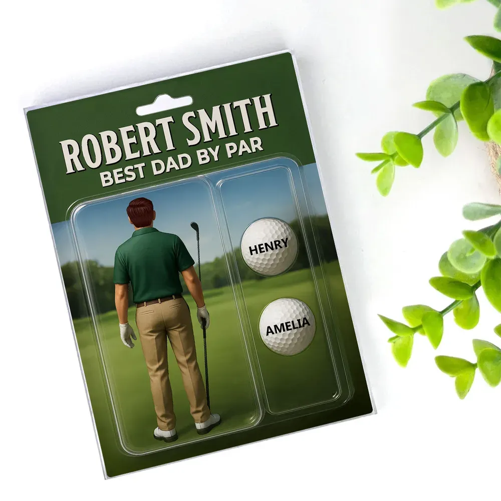 Personalisierte Acryl-blockplakette „best Dad By Par“ Golf-geschenk Mit Individuellen Kindernamen. Perfektes Vatertagsgeschenk Für Golfbegeisterte Väter - dephotoblanket