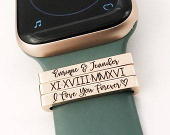 Bracelet De Montre Connectée Personnalisé Avec Breloque Gravée, Cadeau D'anniversaire, Cadeau Pour Nouvelle Maman, Suivi De Perte De Poids, Cadeau De Remise En Forme, Cadeau Unisexe Pour Soins Personnels