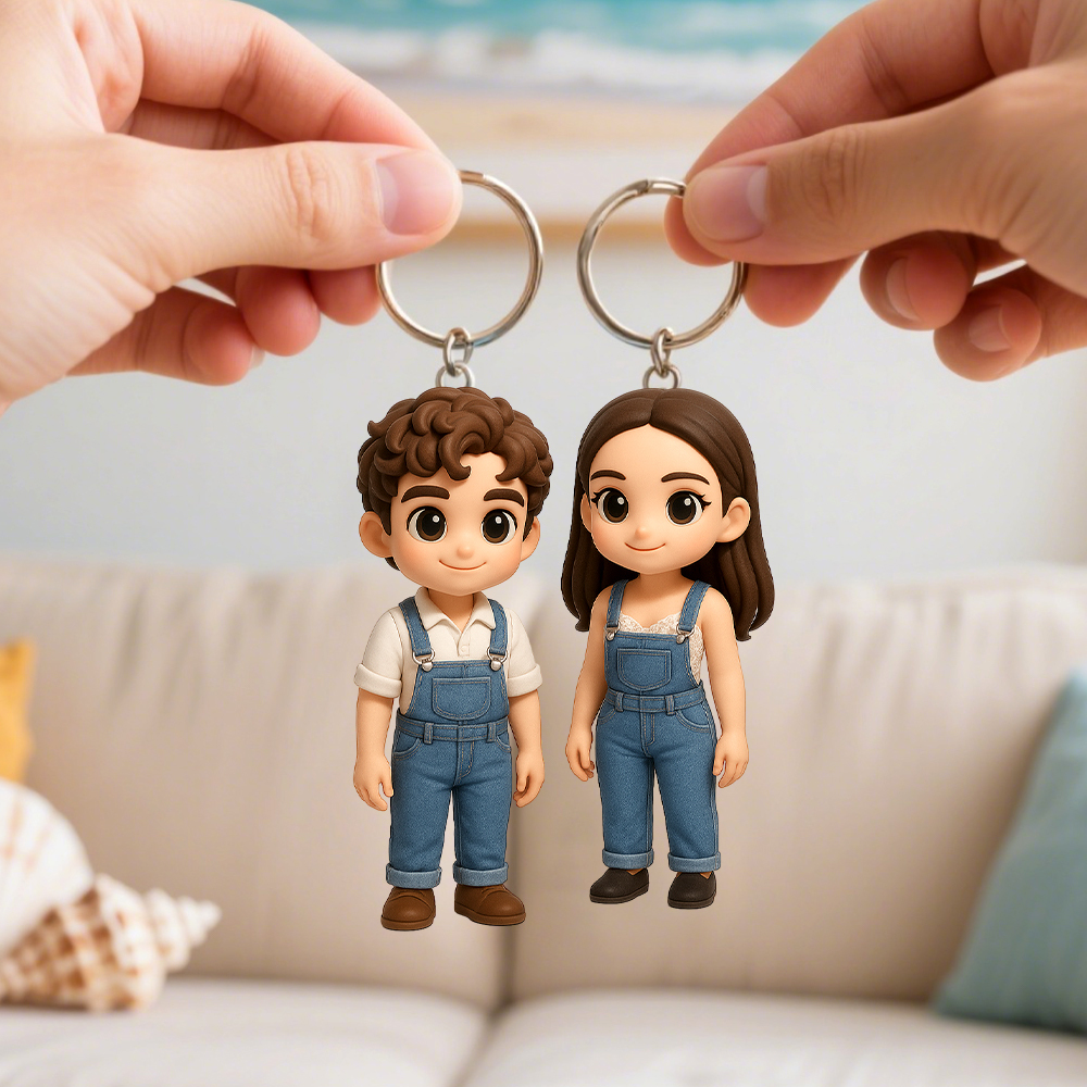 Transformez Votre Photo En Porte-clés 3d Personnalisé. Jolie Mini Figurine Personnalisée.