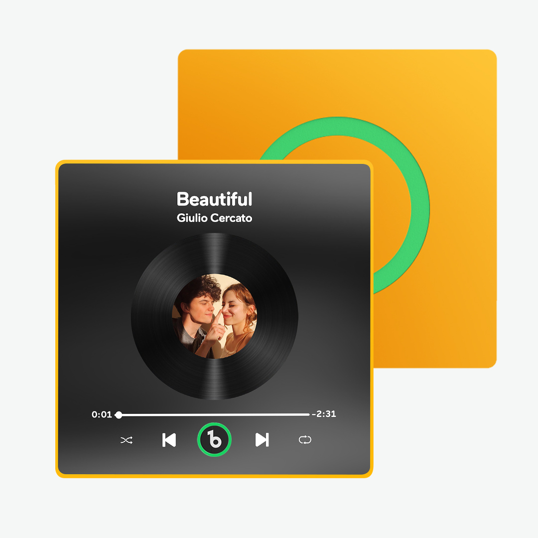Aimant De Réfrigérateur D'album Personnalisé, Aimant De Réfrigérateur De Musique Personnalisé