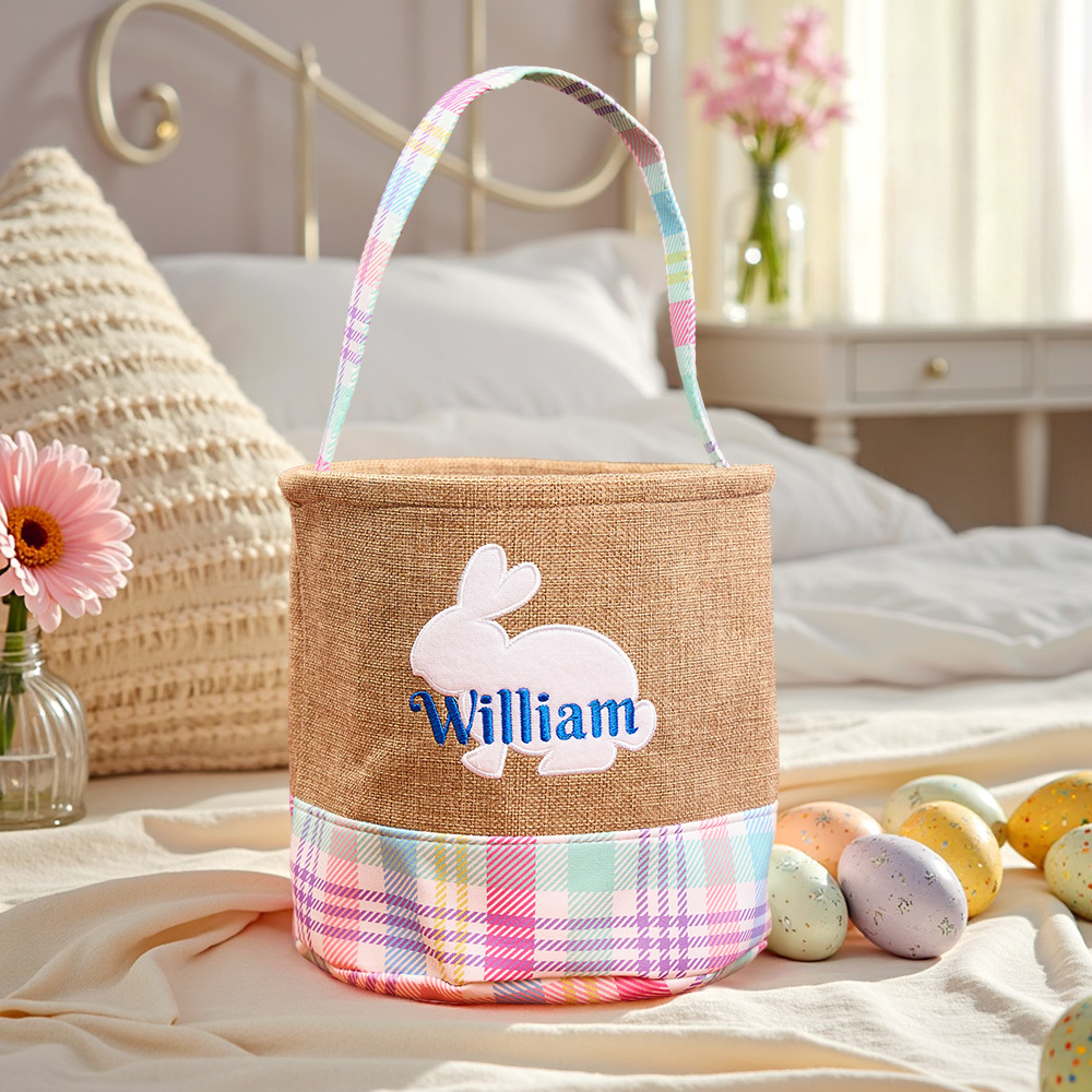 Panier De Pâques Personnalisé Avec Monogramme, Panier De Pâques Pour Filles, Panier Pour Garçons - MapLunelampeFr