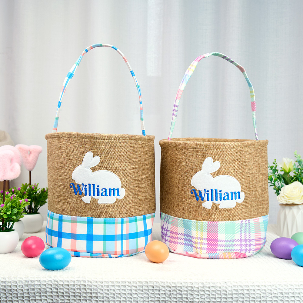 Panier De Pâques Personnalisé Avec Monogramme, Panier De Pâques Pour Filles, Panier Pour Garçons - MapLunelampeFr