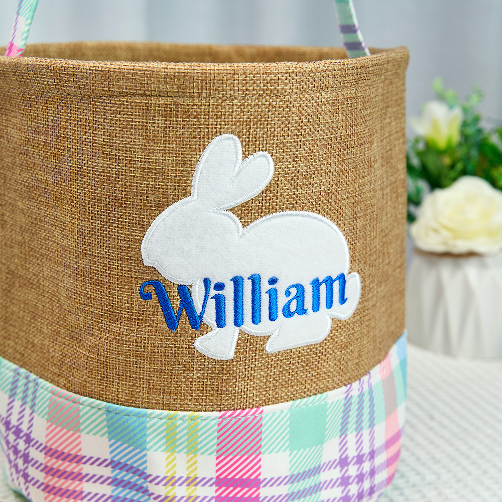 Panier De Pâques Personnalisé Avec Monogramme, Panier De Pâques Pour Filles, Panier Pour Garçons - MapLunelampeFr