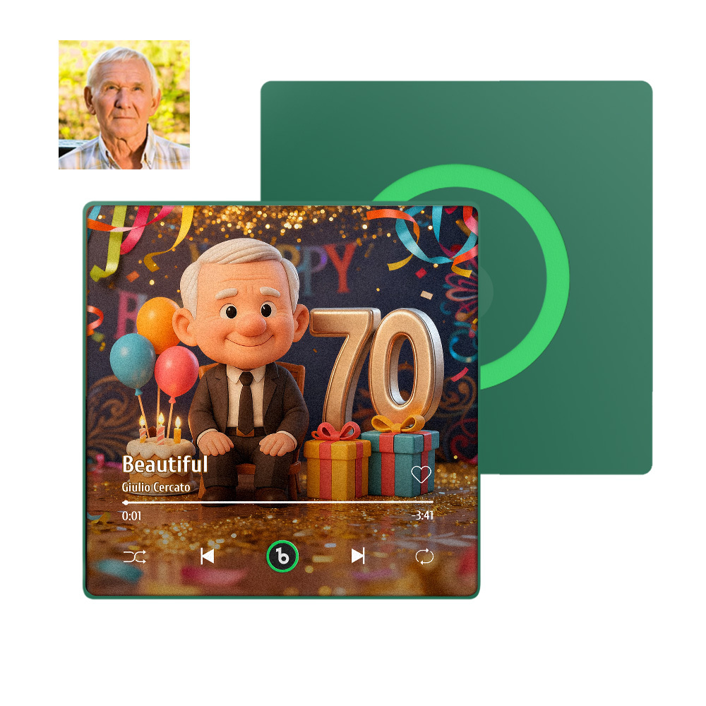 Aimant De Réfrigérateur Musical À Motif De Dessin Animé, Cadeau D'anniversaire Personnalisé Pour Homme - MapLunelampeFr