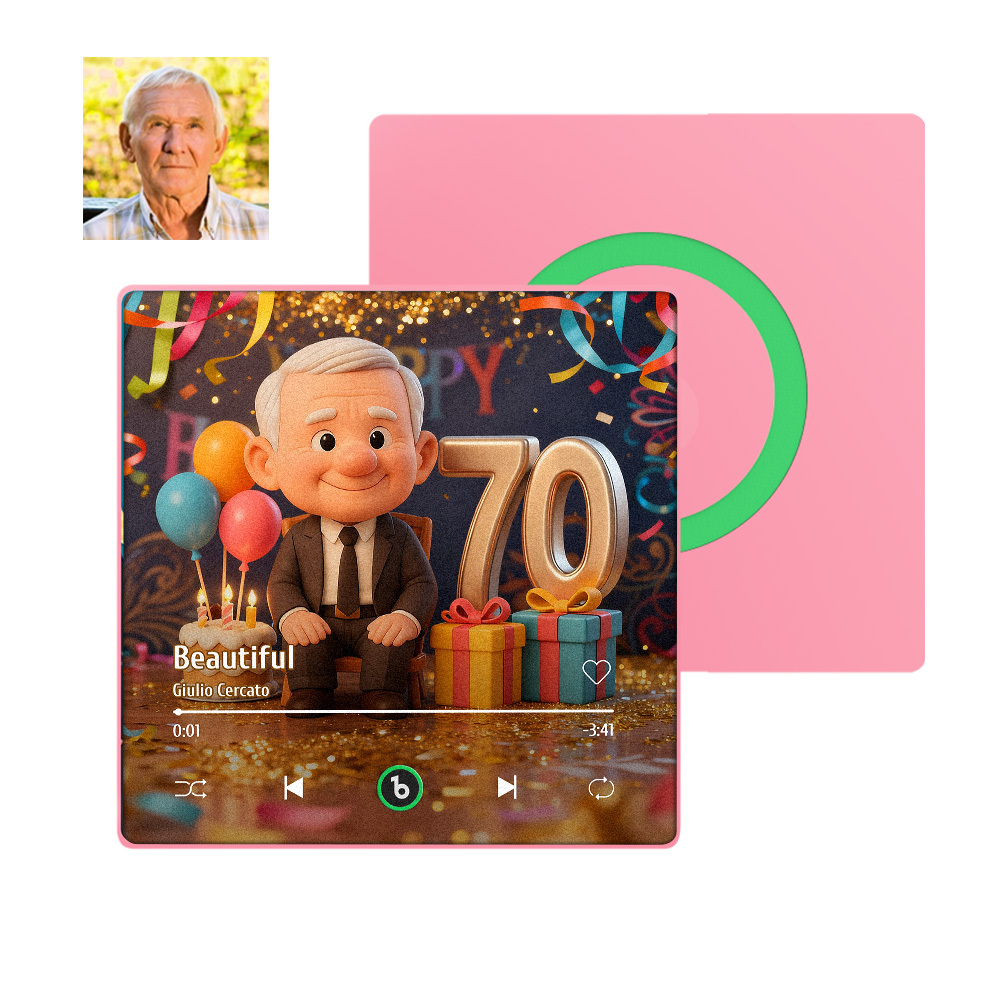 Aimant De Réfrigérateur Musical À Motif De Dessin Animé, Cadeau D'anniversaire Personnalisé Pour Homme - MapLunelampeFr