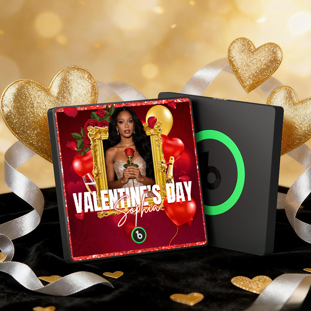 Aimants Musicaux Personnalisés Pour Réfrigérateur, Cadre Coloré, Album Musical, Peut Jouer Des Chansons, Cœur Et Ballon, Cadeau De Saint-valentin - MapLunelampeFr