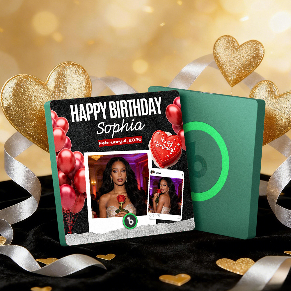 Aimants Musicaux Personnalisés Pour Réfrigérateur, Cadre Coloré, Album Musical, Peut Jouer Des Chansons, Cœur Et Ballon, Cadeau De Saint-valentin - MapLunelampeFr