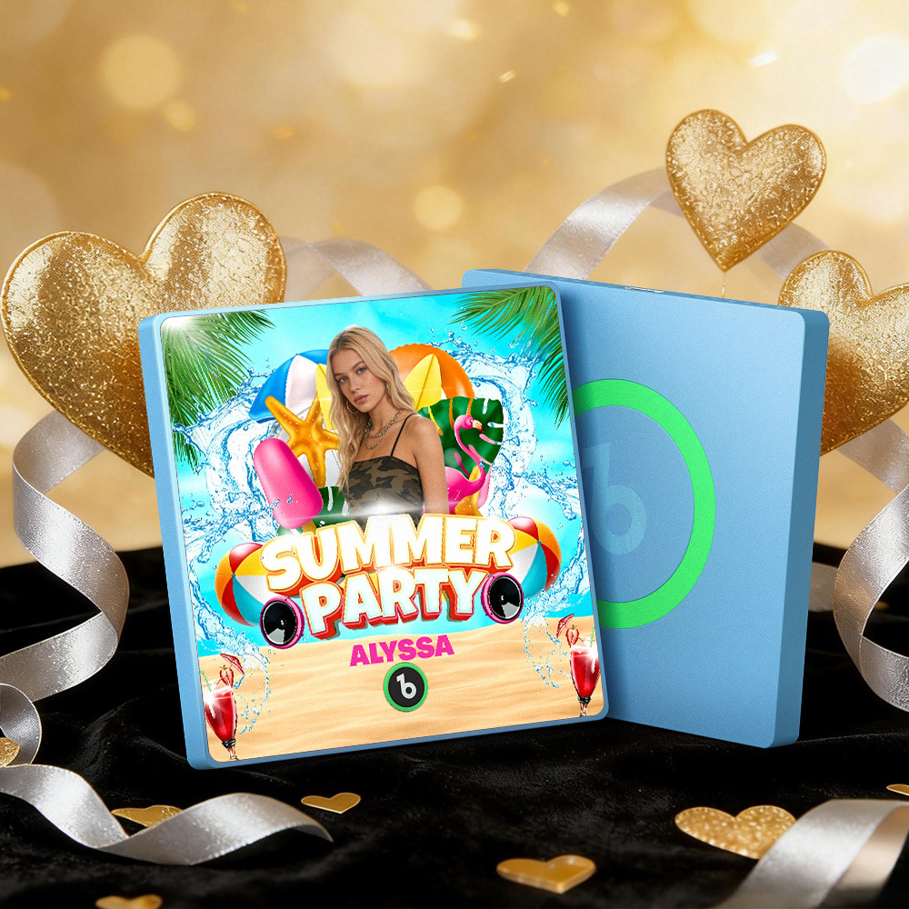 Aimants Musicaux Personnalisés Pour Réfrigérateur, Cadre Coloré, Album Musical, Peut Jouer Des Chansons, Cœur Et Ballon, Cadeau De Saint-valentin - MapLunelampeFr