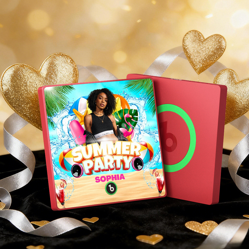 Aimants Musicaux Personnalisés Pour Réfrigérateur, Cadre Coloré, Album Musical, Peut Jouer Des Chansons, Cœur Et Ballon, Cadeau De Saint-valentin - MapLunelampeFr