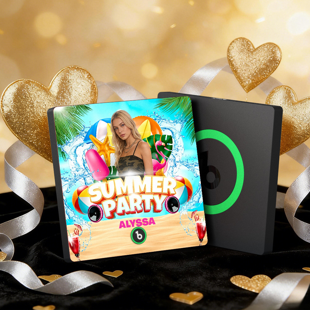 Aimants Musicaux Personnalisés Pour Réfrigérateur, Cadre Coloré, Album Musical, Peut Jouer Des Chansons, Cœur Et Ballon, Cadeau De Saint-valentin - MapLunelampeFr