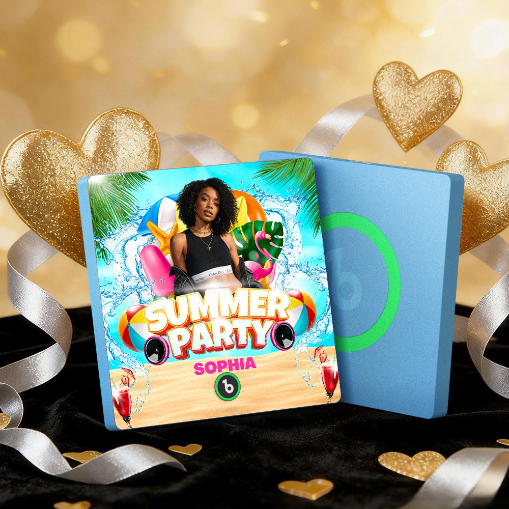 Aimants Musicaux Personnalisés Pour Réfrigérateur, Cadre Coloré, Album Musical, Peut Jouer Des Chansons, Cœur Et Ballon, Cadeau De Saint-valentin - MapLunelampeFr