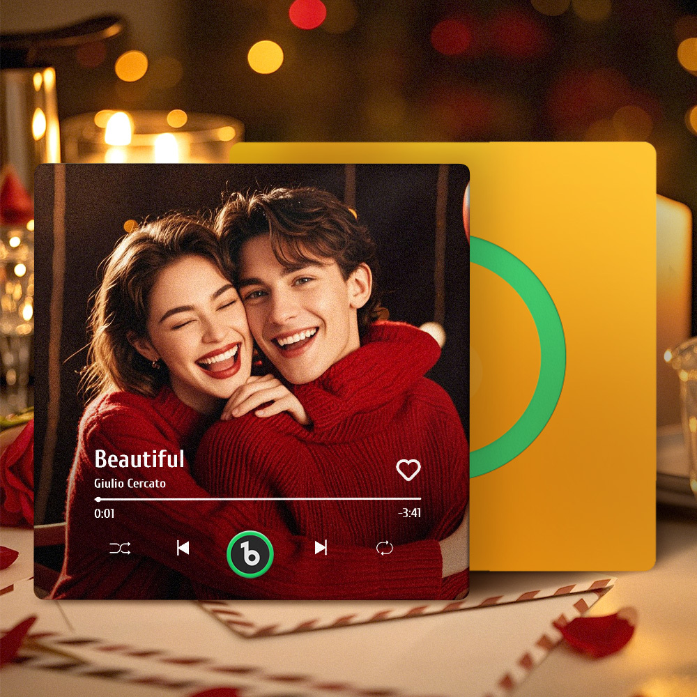 Aimant De Réfrigérateur D'album Personnalisé, Aimant De Réfrigérateur De Musique Personnalisé
