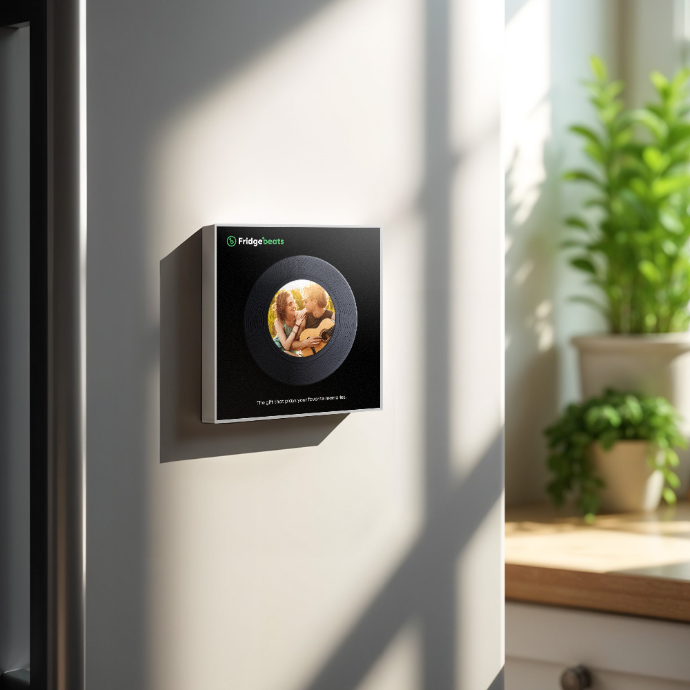 L'aimant De Réfrigérateur Personnalisé Avec Musique Et Photo Prend En Charge La Fonctionnalité Nfc - MapLunelampeFr