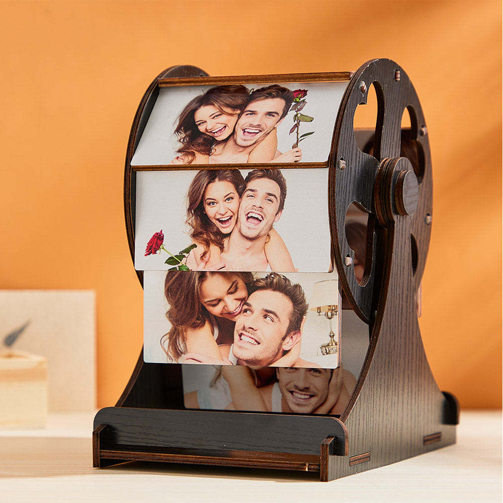 Ornements Photo Personnalisés Cadre Photo Créatif Mini Ferris Cadeaux En Bois - maplunelampefr