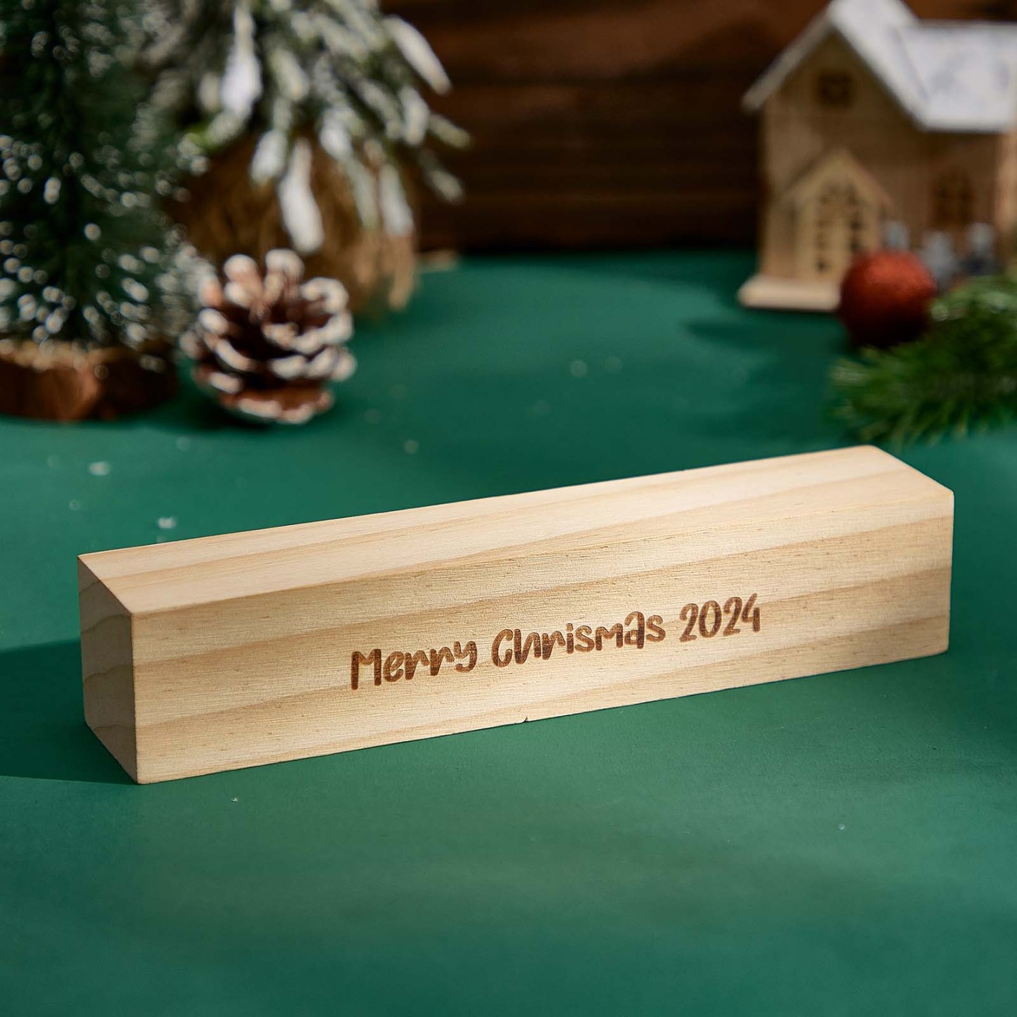 Décoration Personnalisée En Bois De Bonhomme De Neige Avec Lumière Led, Panneau De Bloc De Nom D'hiver, Fournitures De Fête De Vacances, Cadeau De Noël Pour La Famille