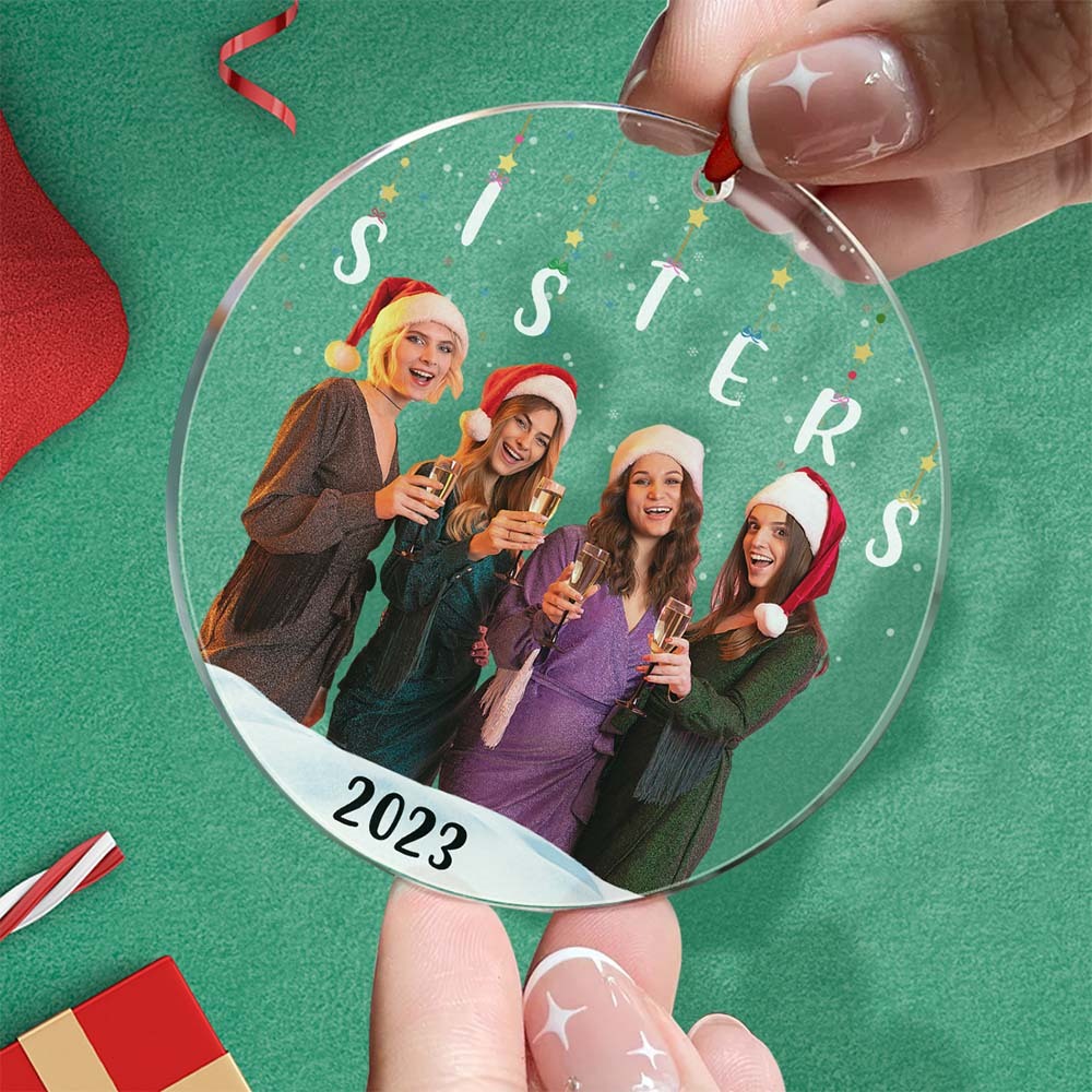 Photo Personnalisée Ornement De Noël Cadeau De Noël Soeurs Frères Et Sœurs Frères De Famille - maplunelampefr