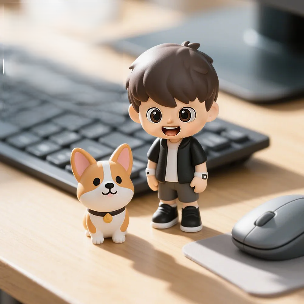 Figurine D'action Personnalisée Imprimée En 3d, Cadeau Amusant À Partir De Votre Image, Mini Figurines 3d Personnalisées